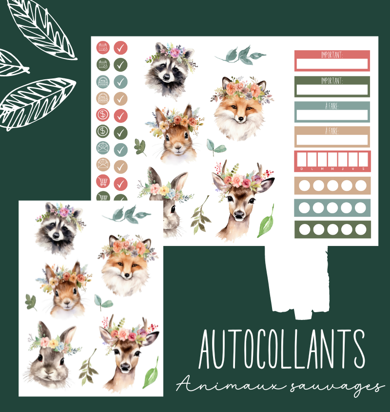 Autocollants Animaux sauvages