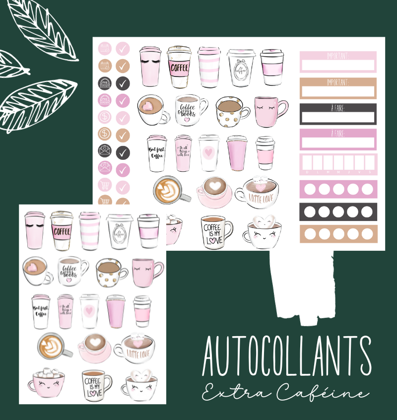 Autocollants Caféine