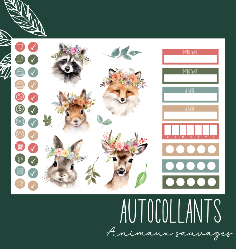 Autocollants Animaux sauvages
