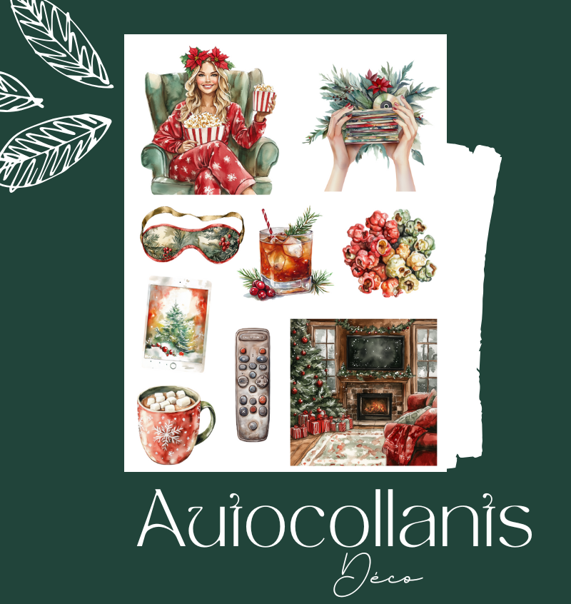 Autocollants Soirée film de Noël