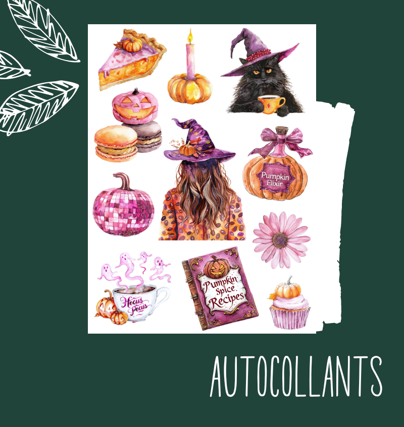 Autocollants Sorcières d'Halloween