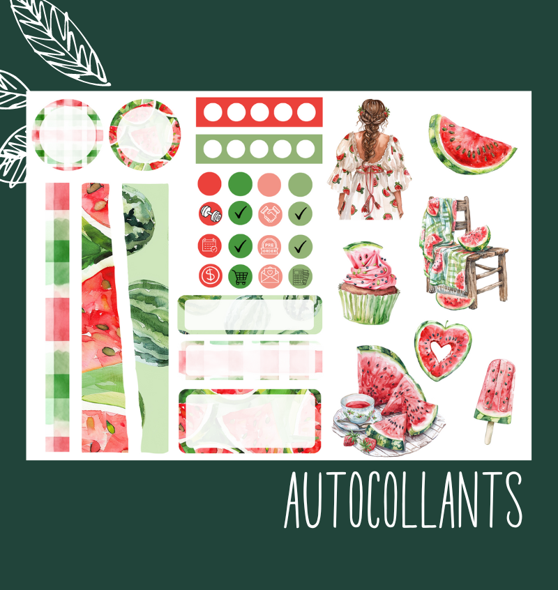 Autocollants Tout en melon