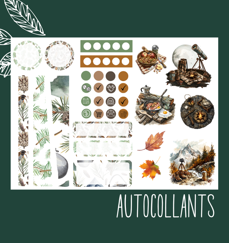 Autocollants Camping d'automne