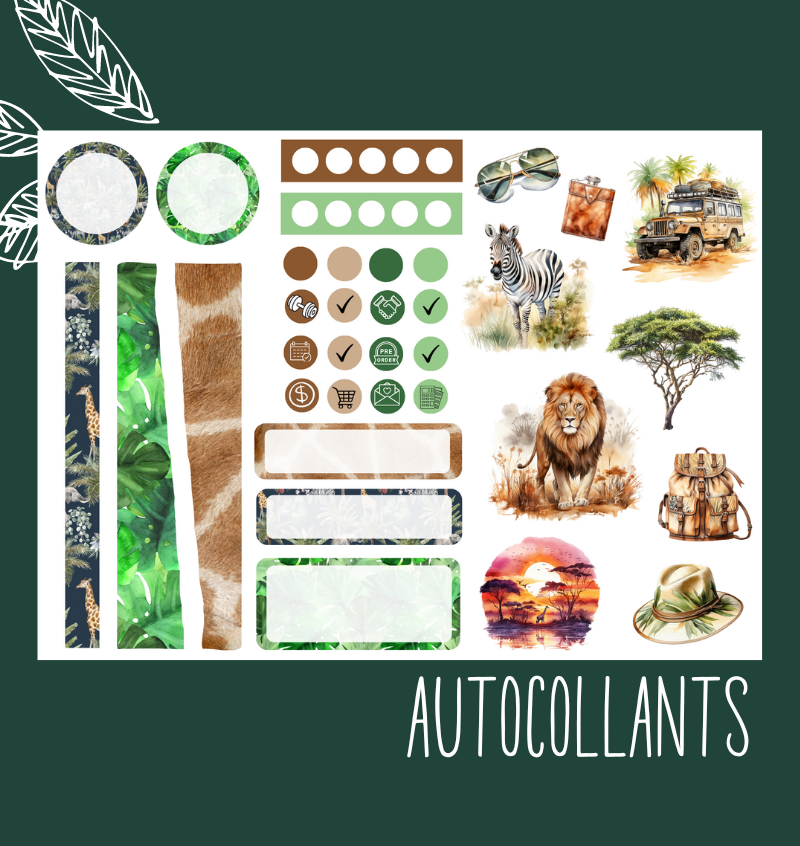 Autocollants Safari