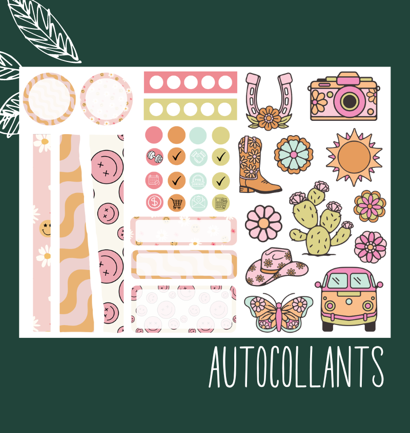 Autocollants Retro Groovy