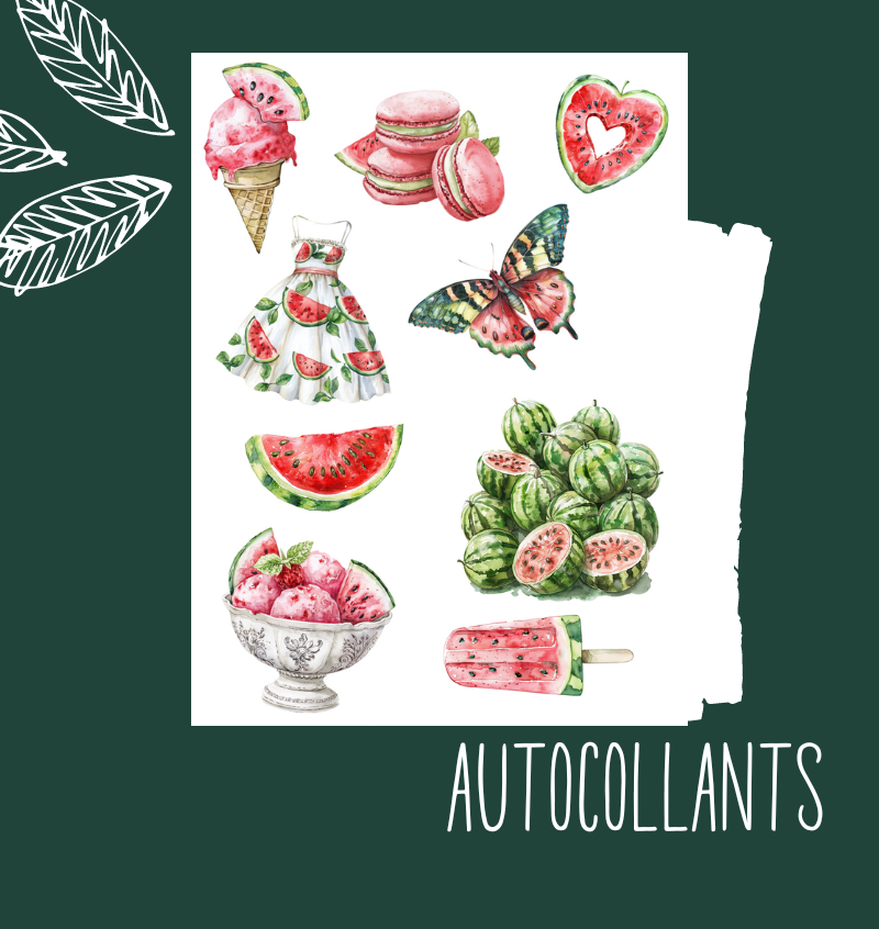 Autocollants Tout en melon