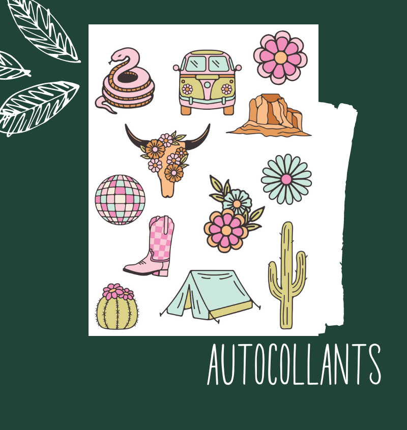 Autocollants Retro Groovy