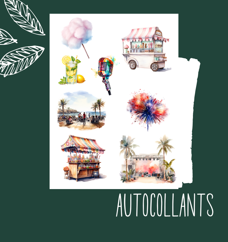 Autocollants Festival d'été