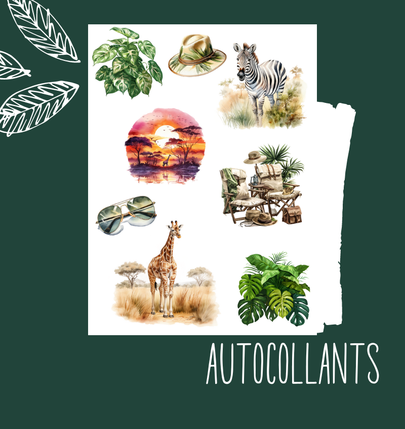 Autocollants Safari