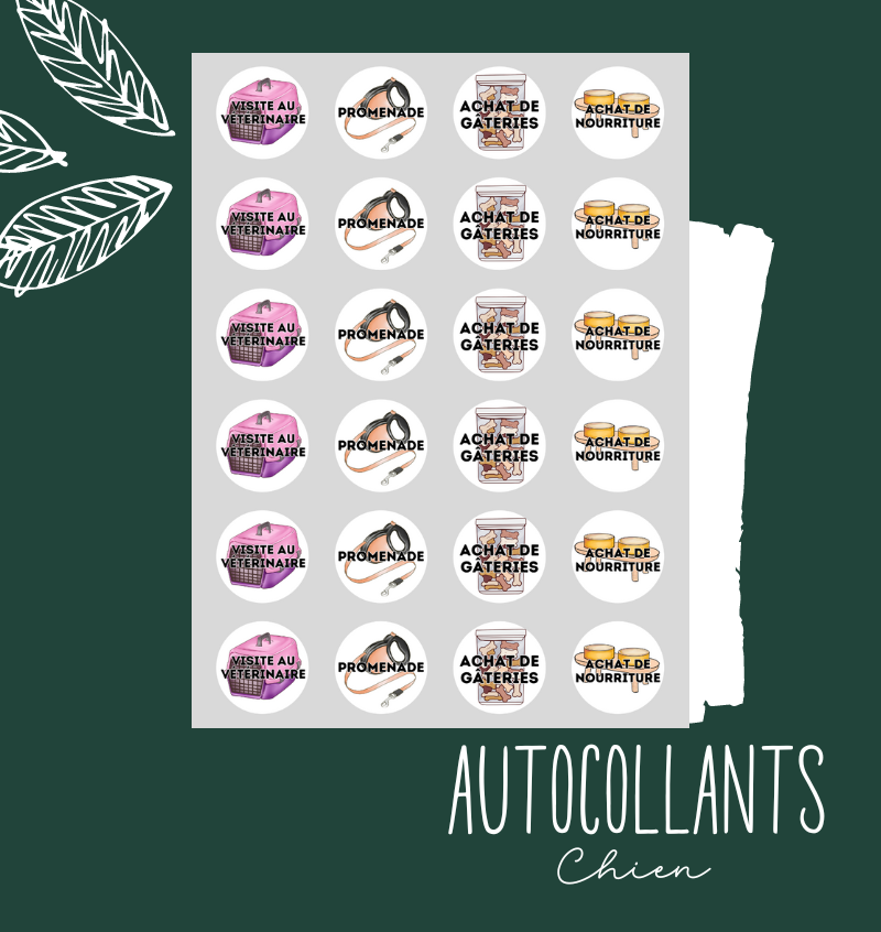 Autocollants d'organisation Icônes