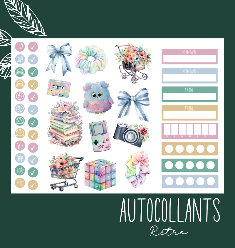 Autocollants Rétro