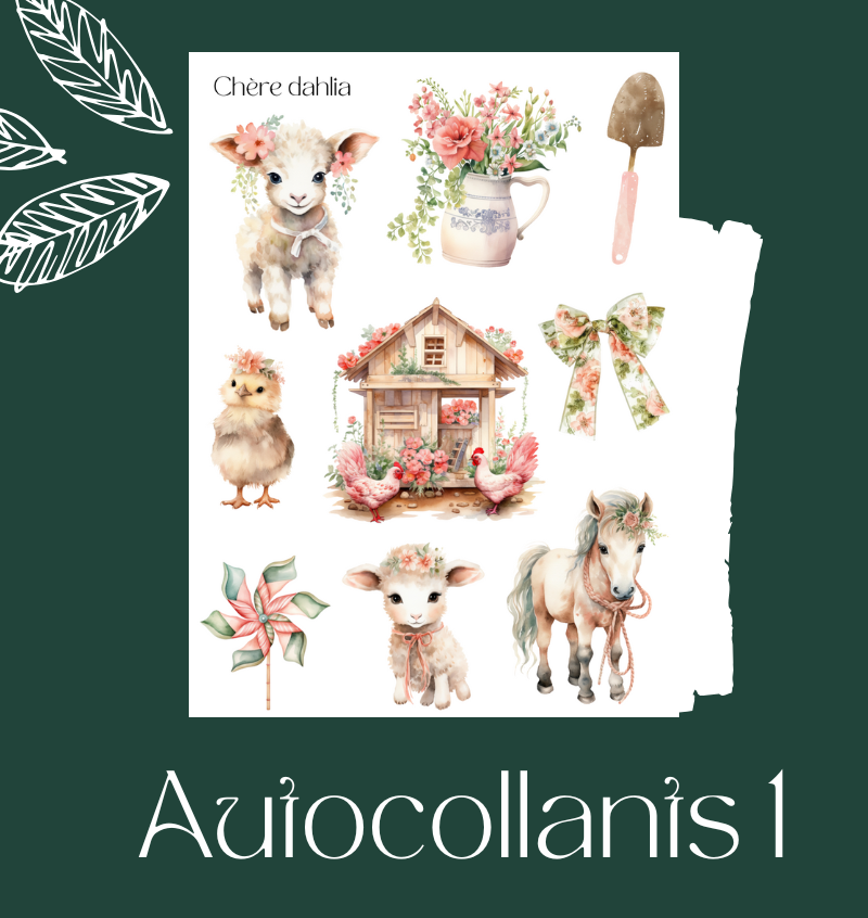 Autocollants Fermette Coquette
