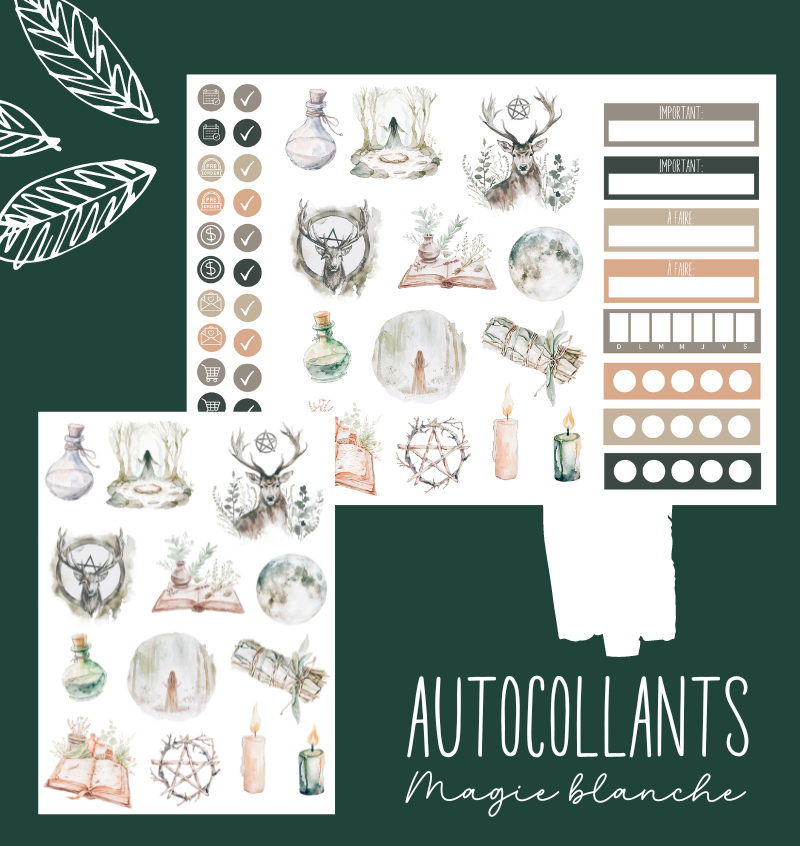 Autocollants Magie blanche