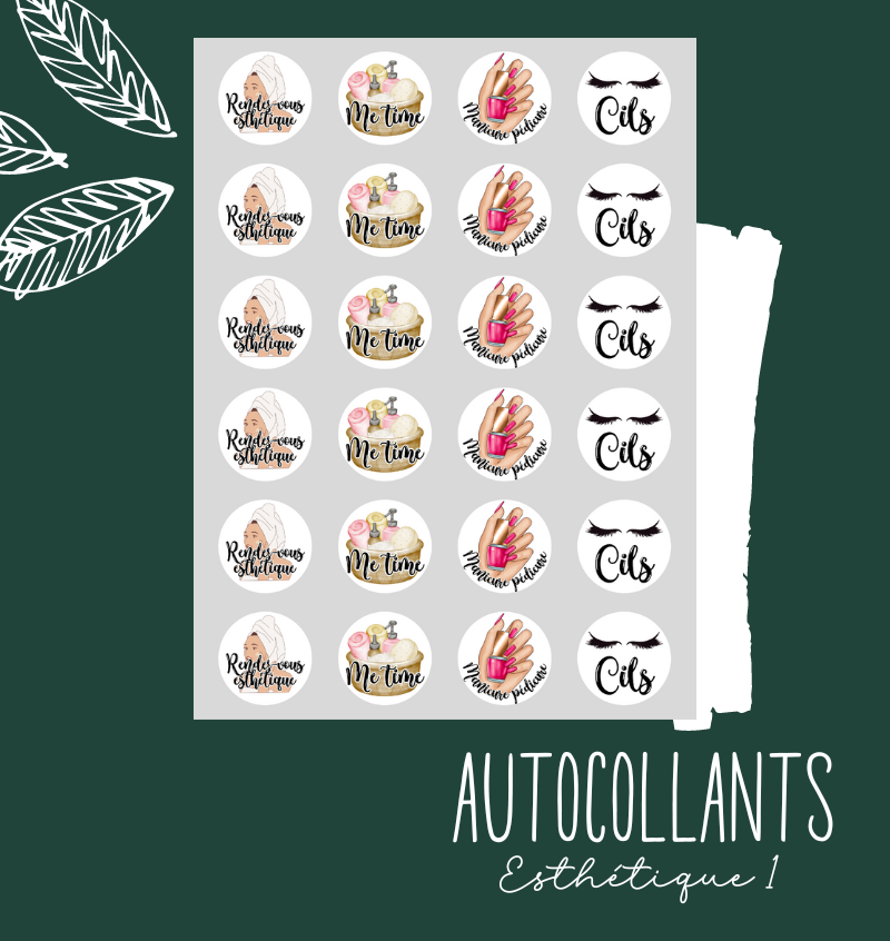 Autocollants d'organisation Icônes