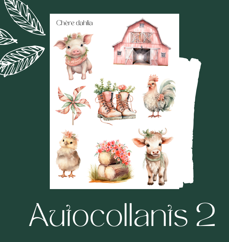 Autocollants Fermette Coquette
