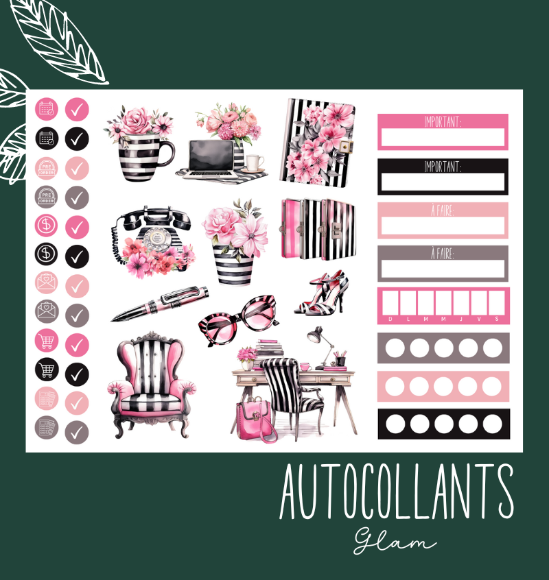 Autocollants Glam