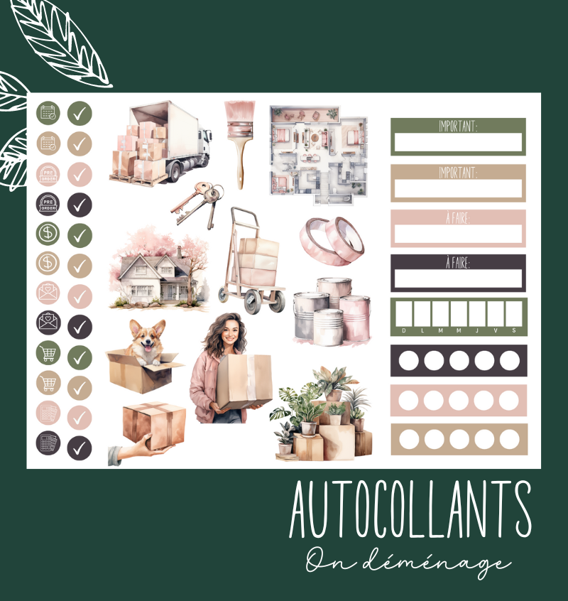 Autocollants On déménage