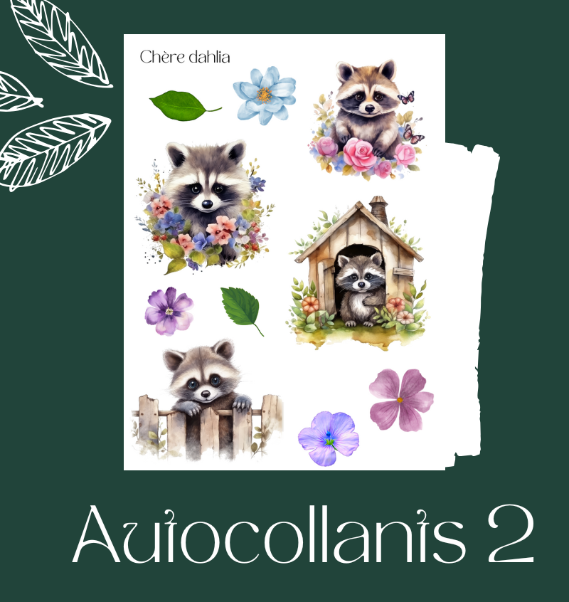 Autocollants Ratons Mignons