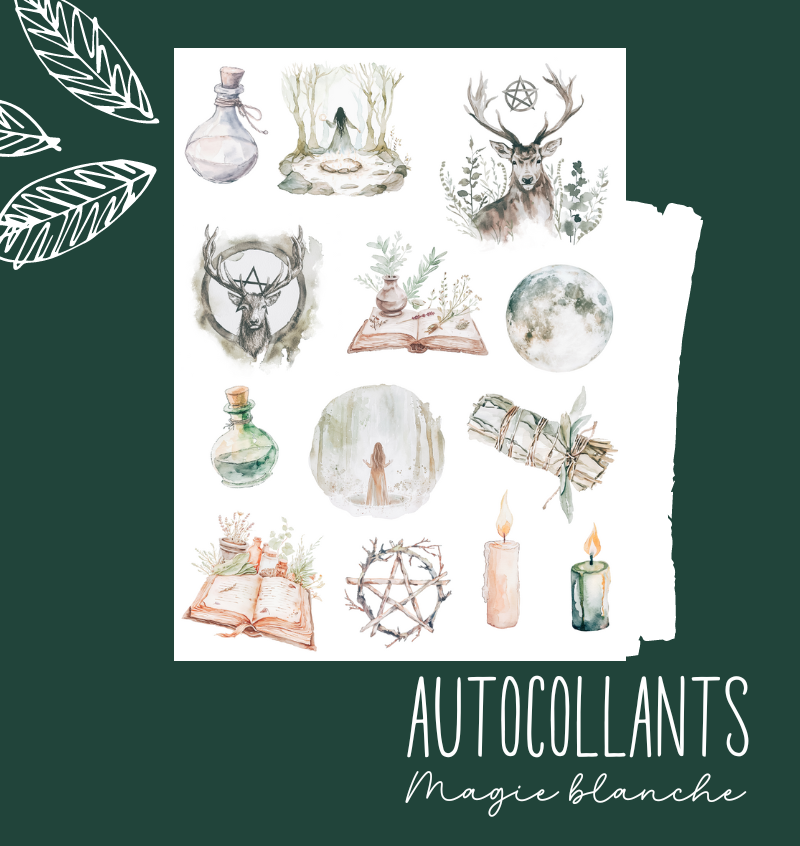 Autocollants Magie blanche