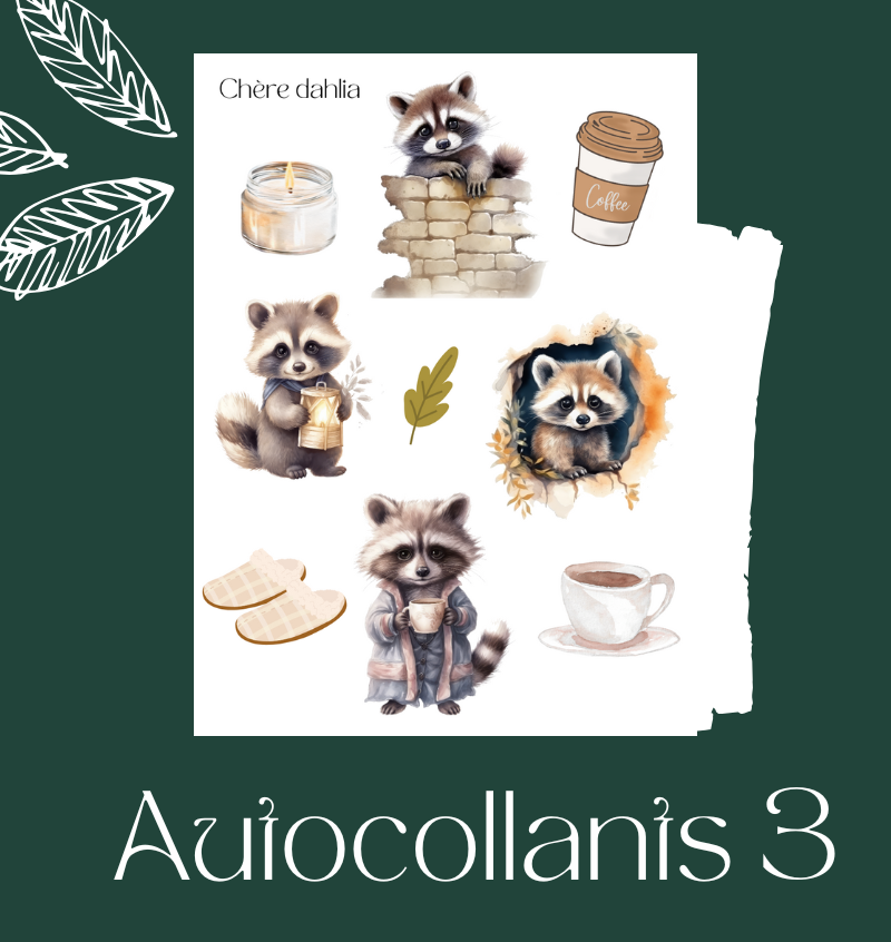 Autocollants Ratons Mignons