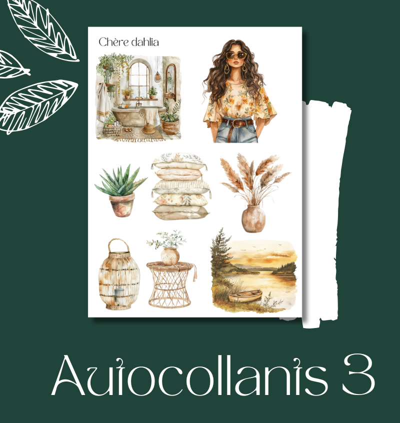 Autocollants Boho Girl