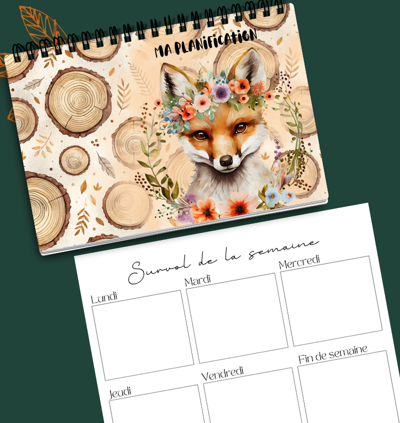 Planificateur hebdomadaire Renard