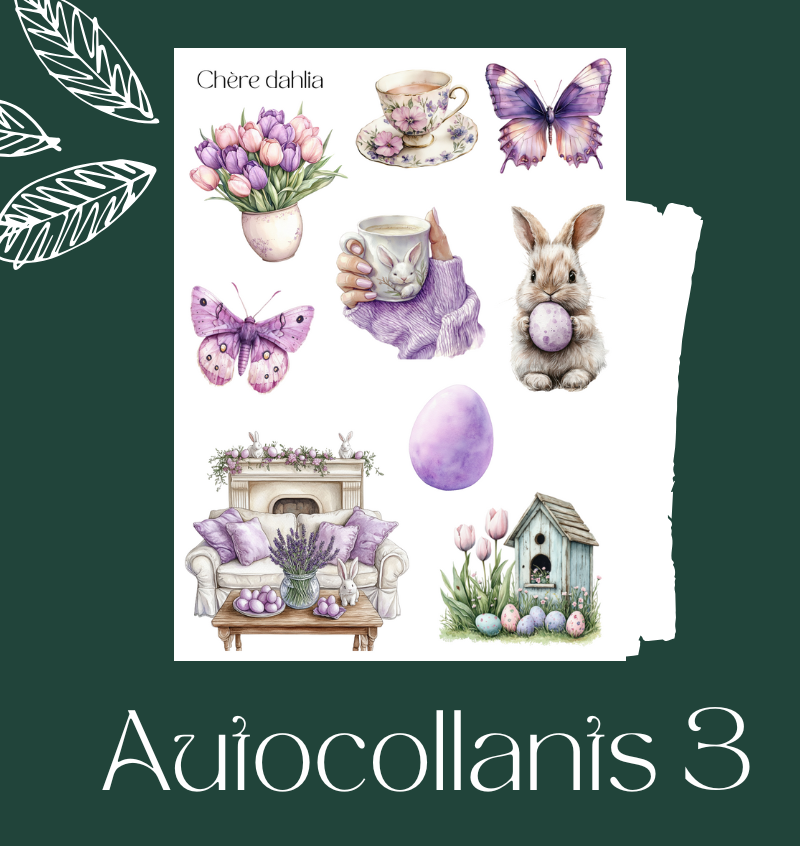 Autocollants Tulipes & Animaux