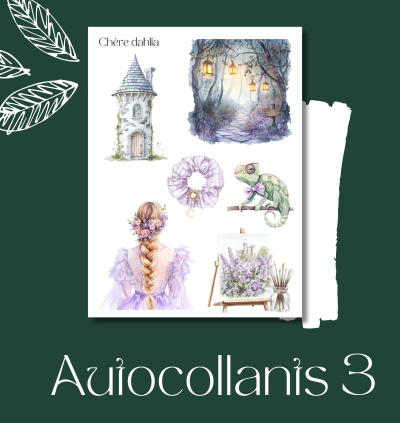 Autocollants Princesse dans la tour