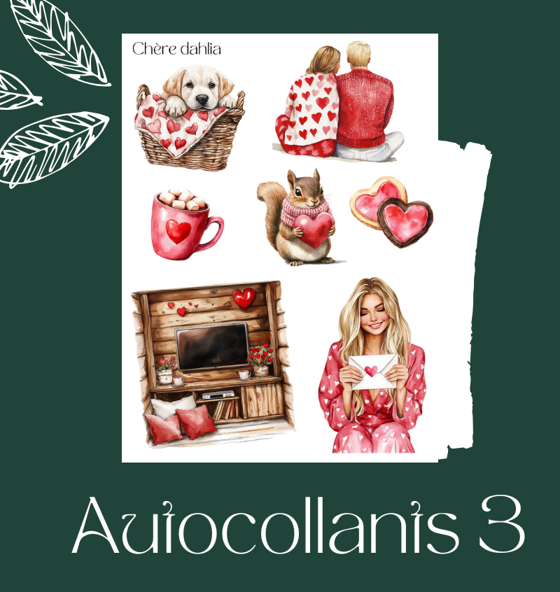 Autocollants Chalet Rouge