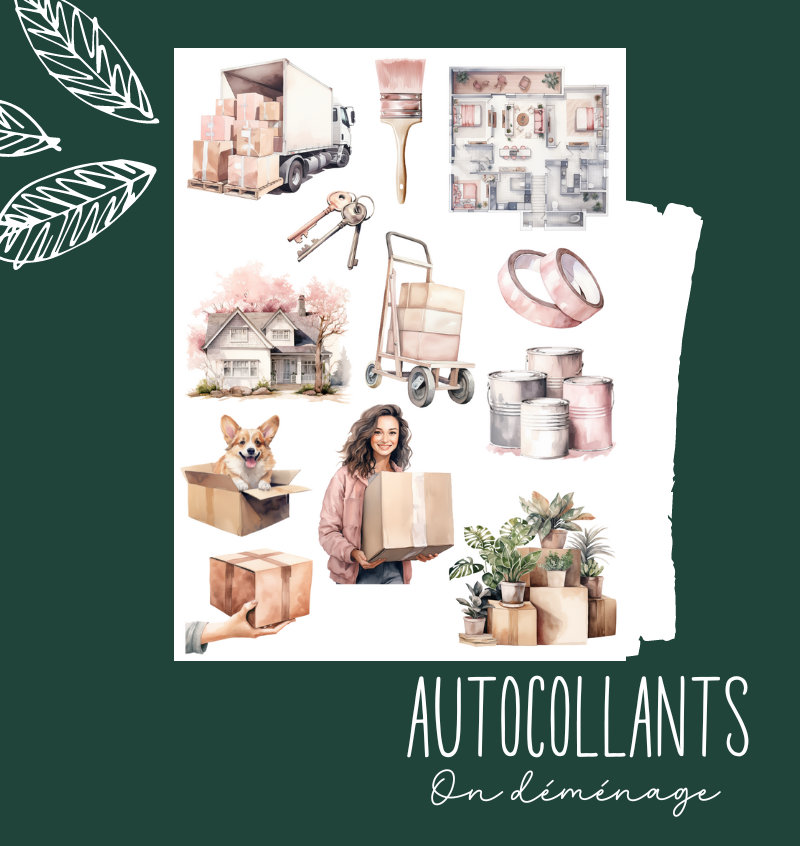 Autocollants On déménage