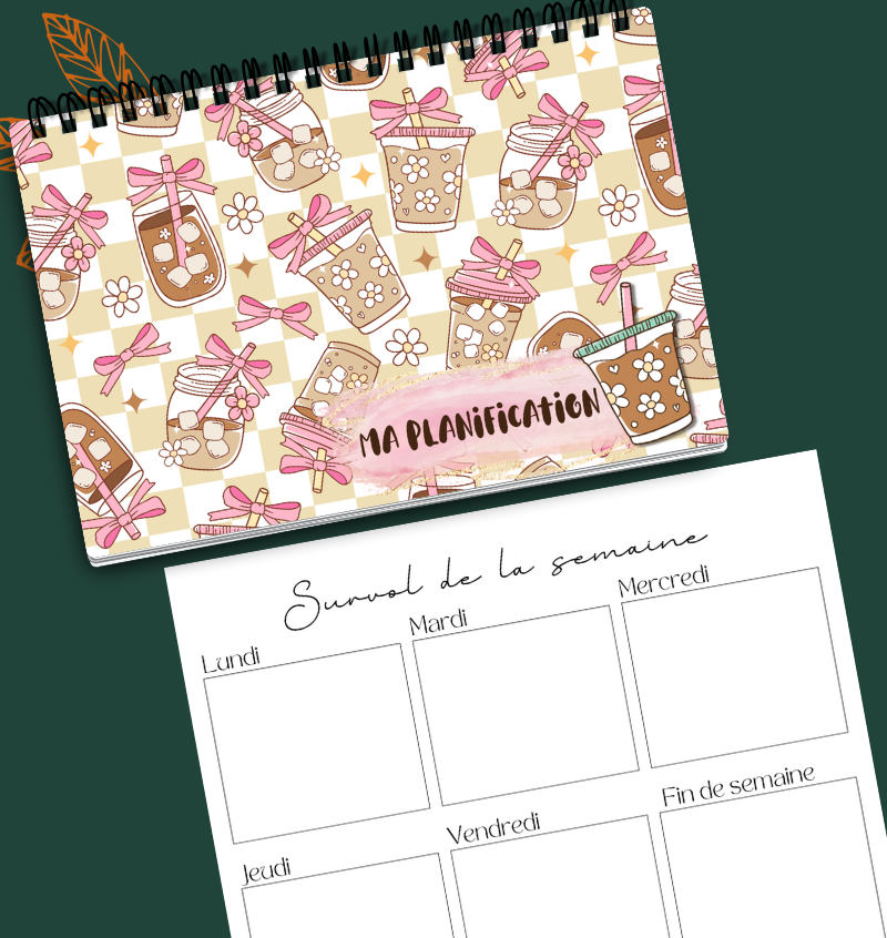Planificateur hebdomadaire Café Glacé