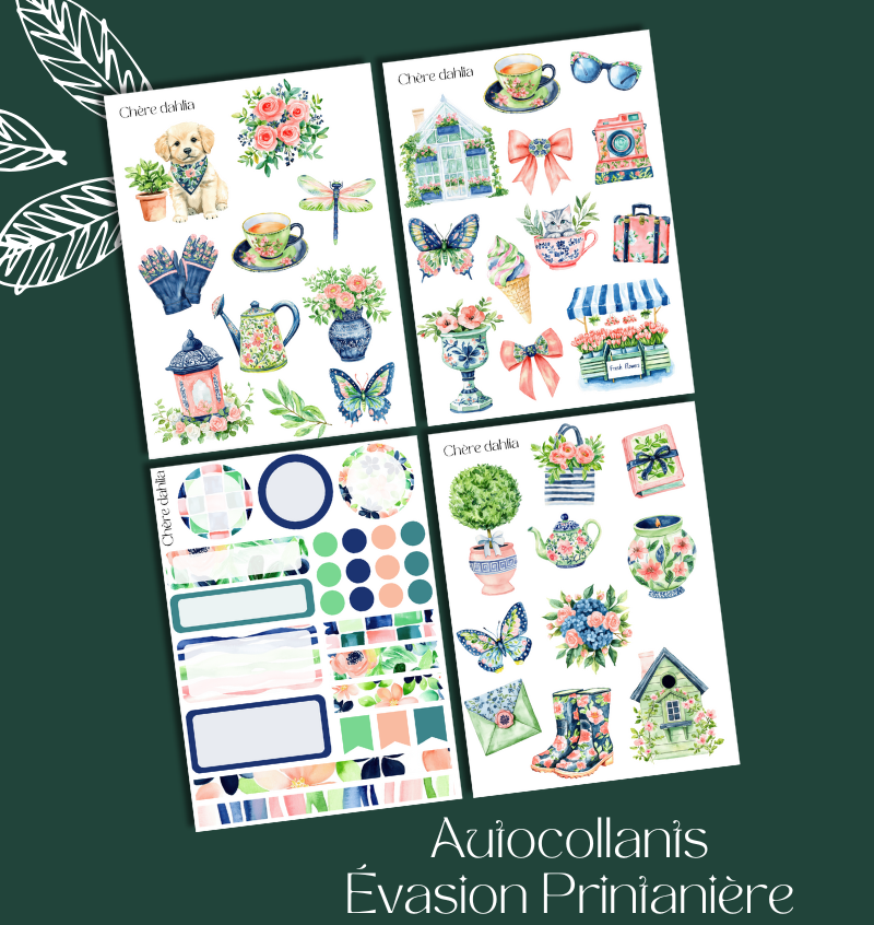 Autocollants Évasion Printanière