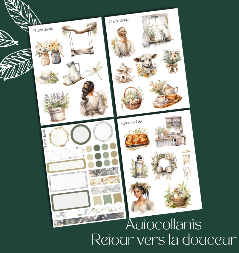 Autocollants Retour vers la douceur