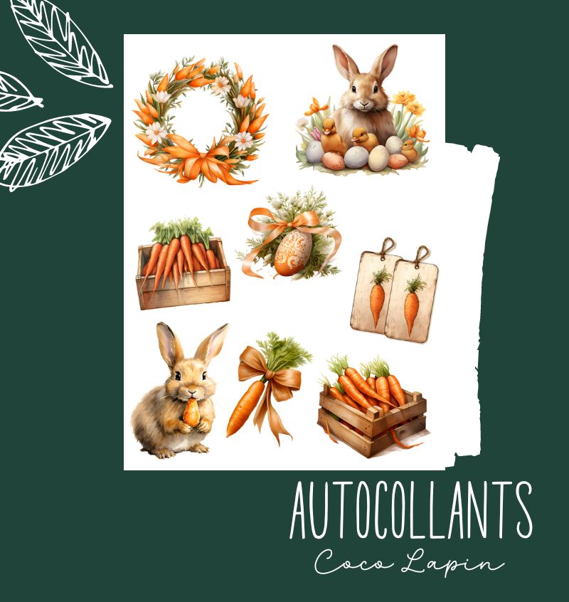 Autocollants Coco Lapin