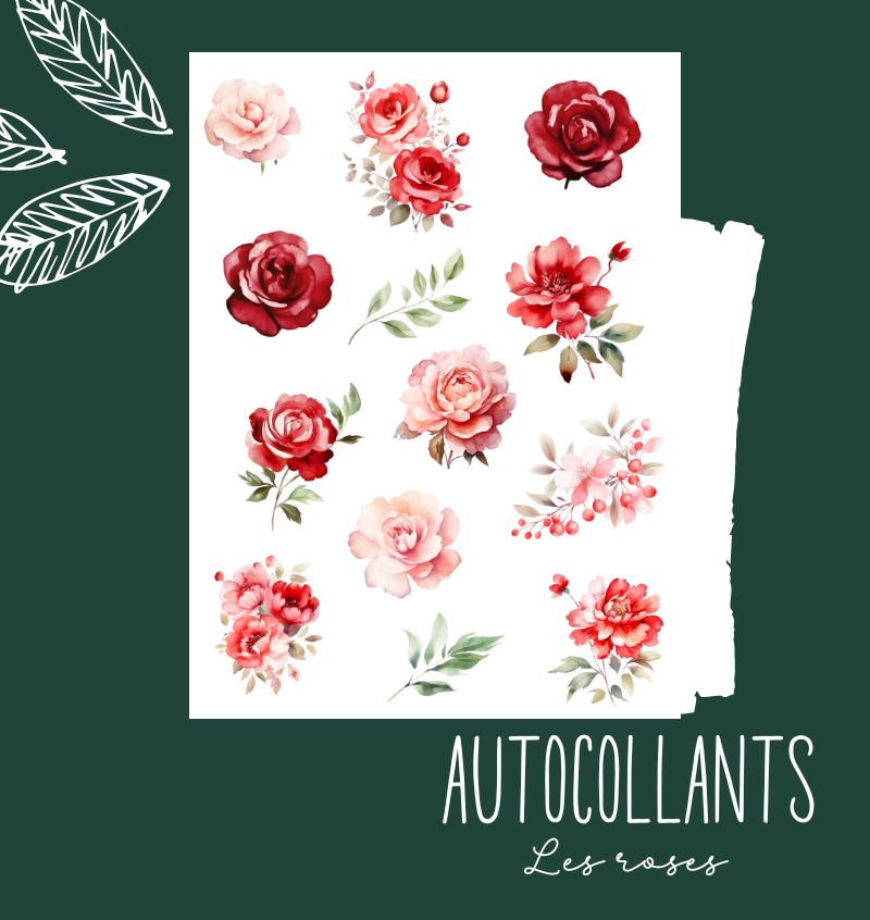 Autocollants Les roses