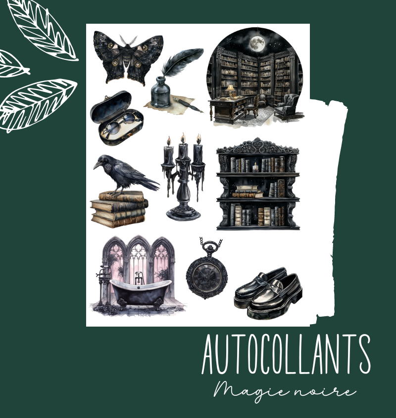 Autocollants Magie noire