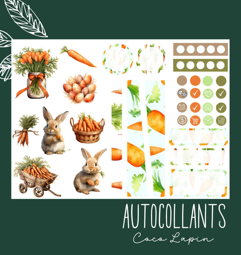 Autocollants Coco Lapin