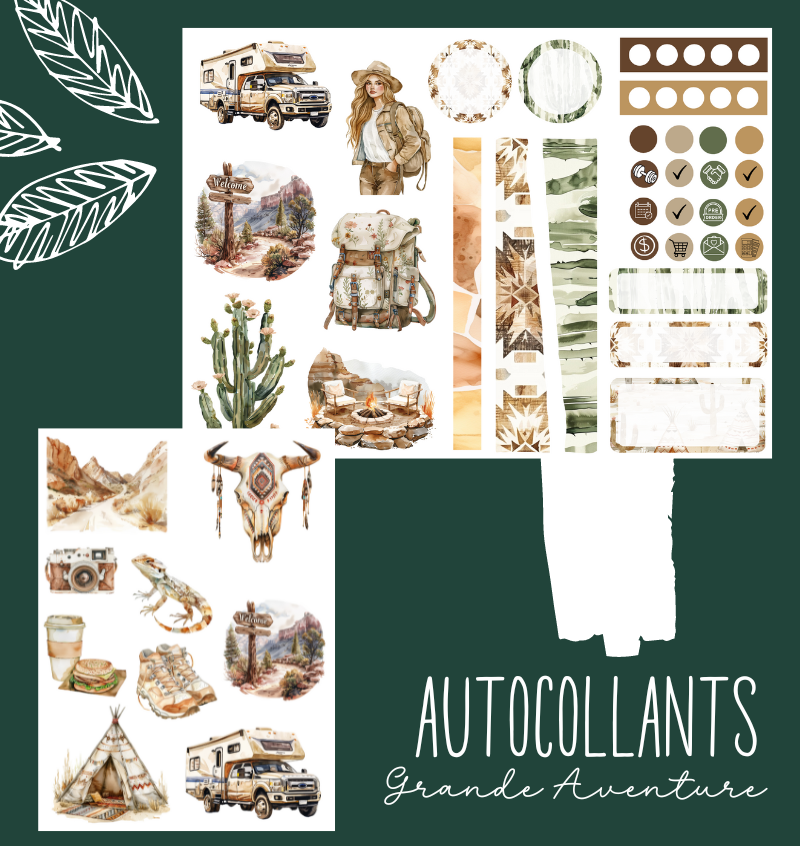 Autocollants Grande Aventure