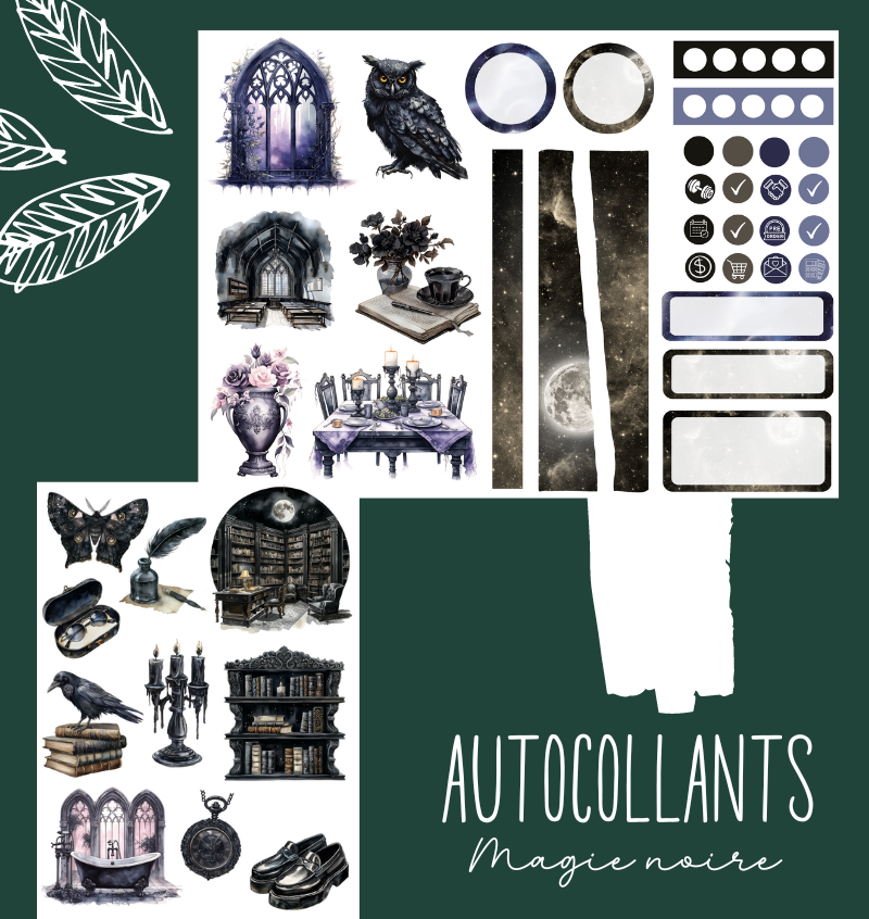 Autocollants Magie noire