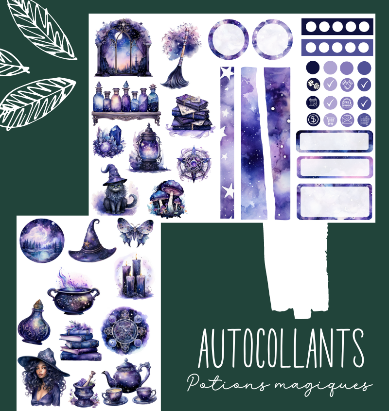 Autocollants Potions magiques