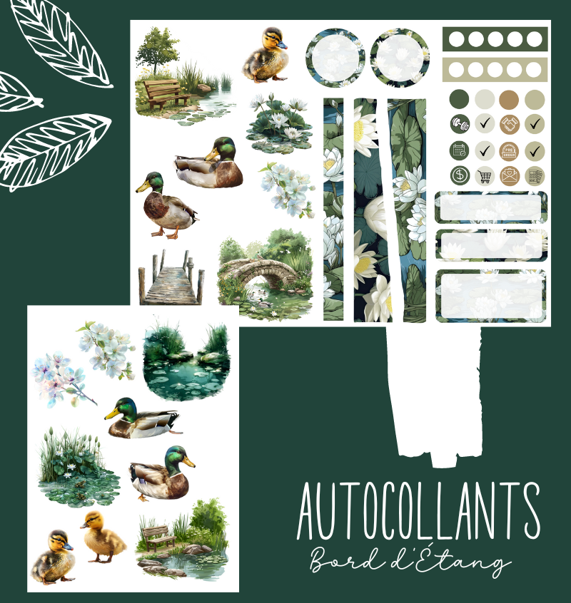 Autocollants Bord d'Étang