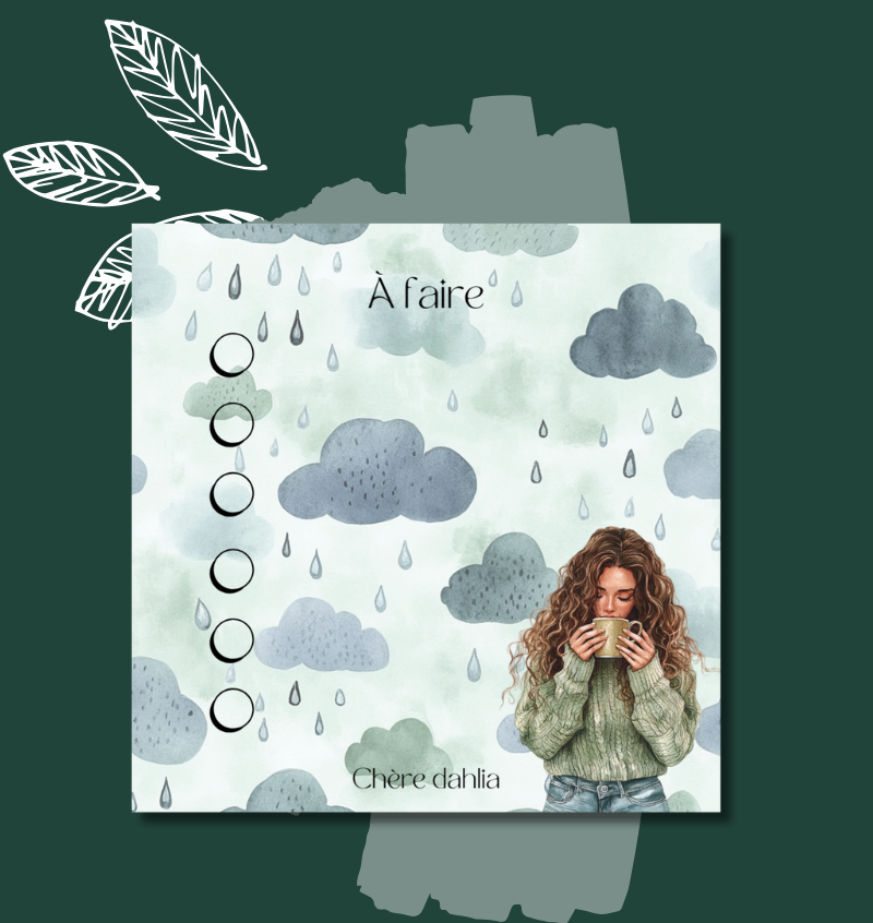 Bloc-Notes Jour de pluie