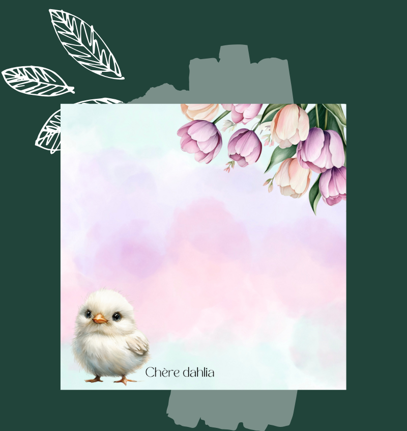 Bloc-Notes Tulipes & Animaux