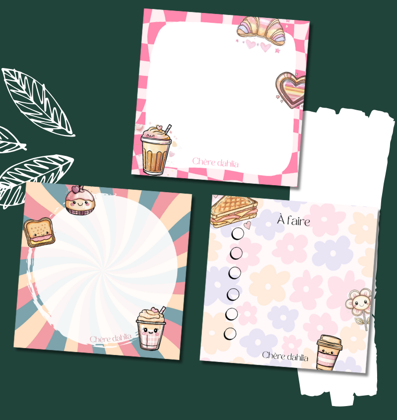 Bloc-Notes Petit Café Groovy
