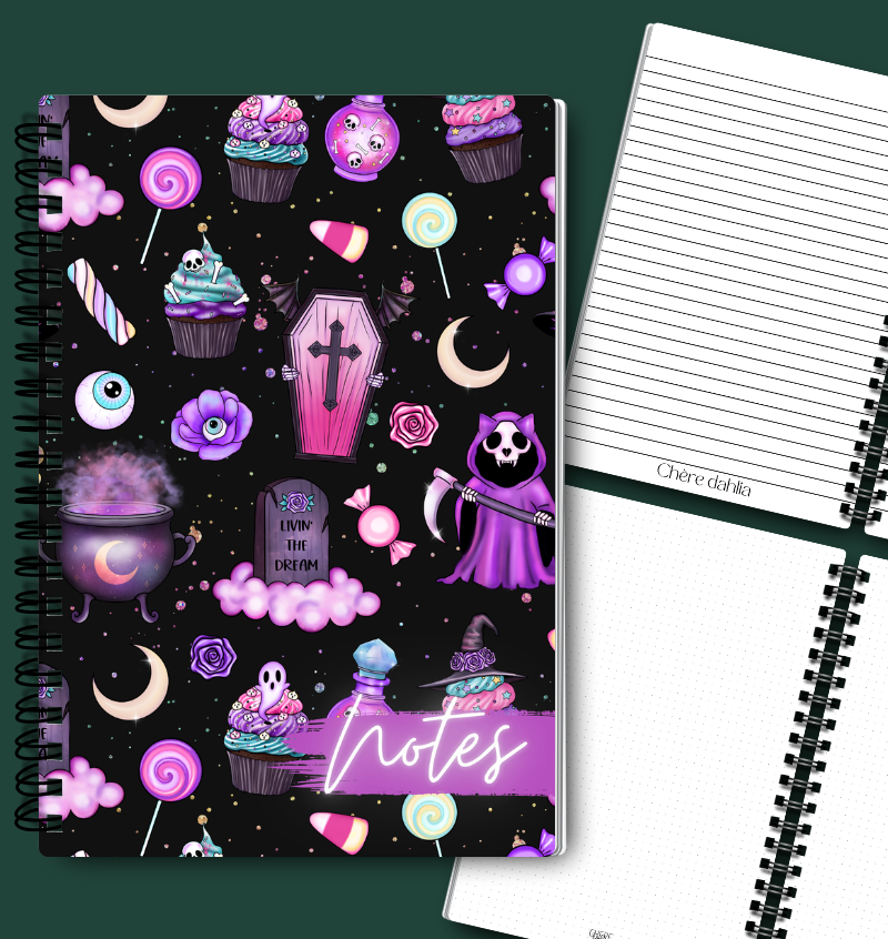 Cahier de notes Halloween Neon