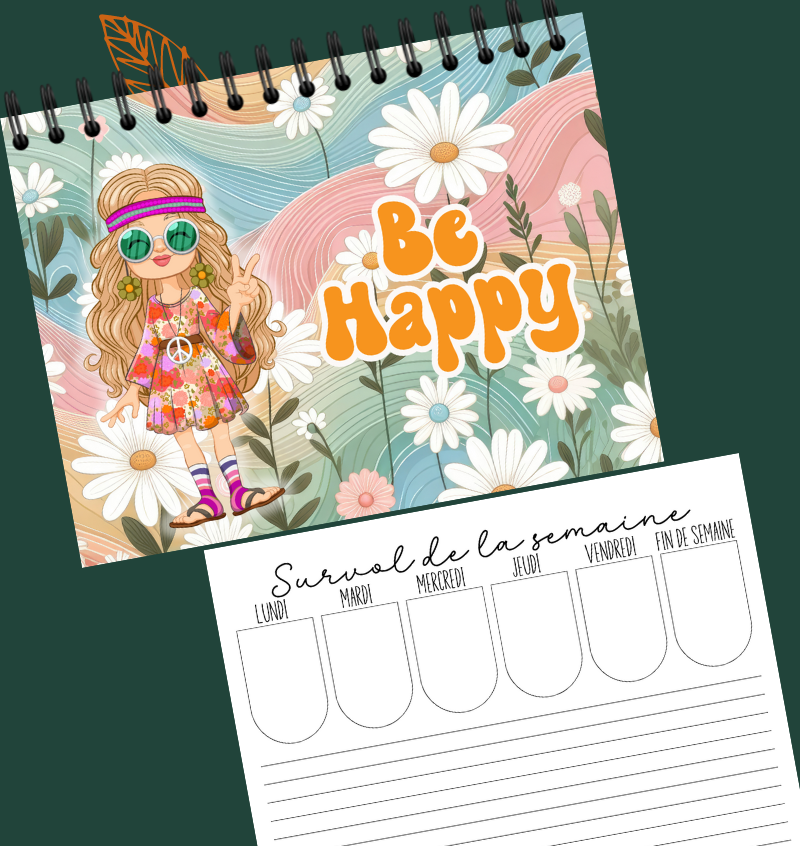 Planificateur hebdomadaire Be Happy !