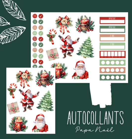 Autocollants Papa Noël