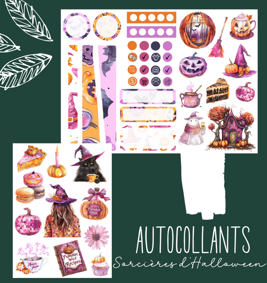 Autocollants Sorcières d'Halloween