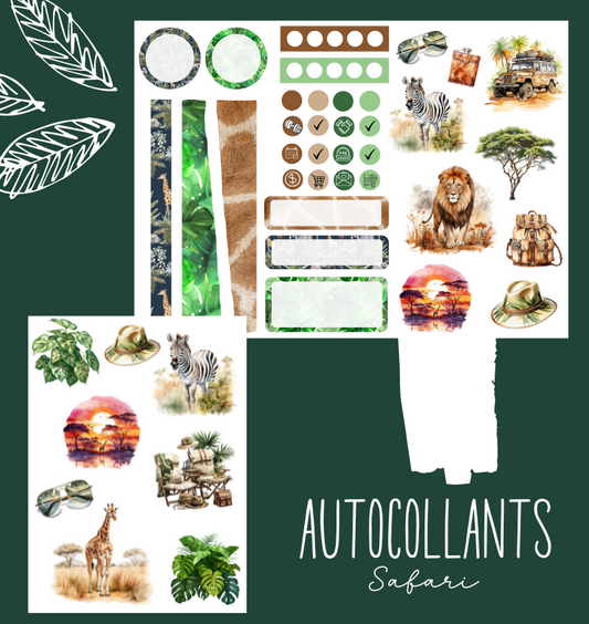 Autocollants Safari