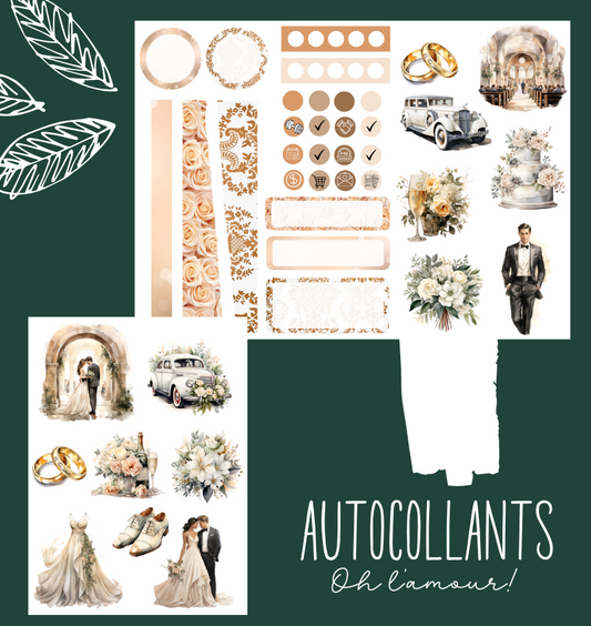 Autocollants Oh L'amour!